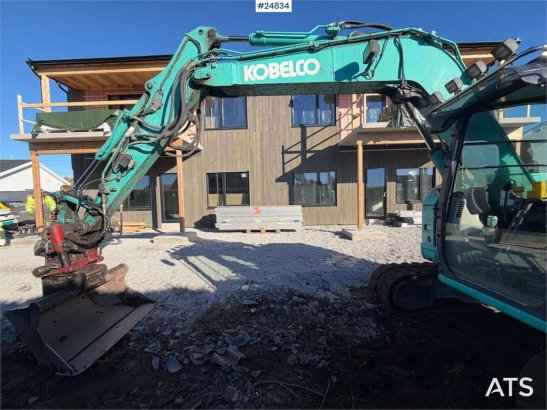 Kobelco SK75SR-3E Tracked excavator – tiltrotator and 2 bu SK75SR-3E Tracked excavator – tiltrotator and 2 bu 2016 2 Crawl...