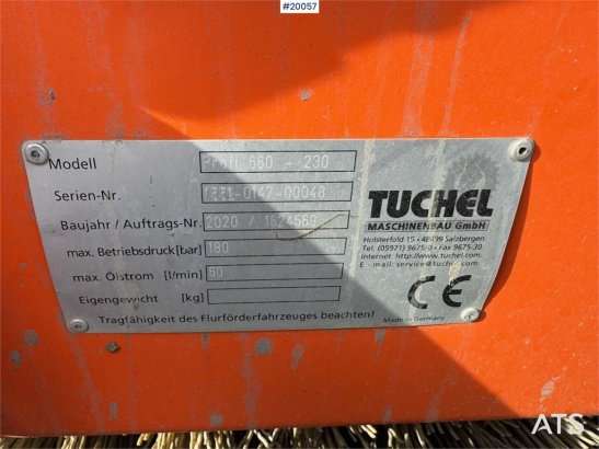 Tuchel Profi 660 -230 Hydraulic broom. Tuchel Profi 660 -230 Hydraulic broom. 2020 2 image 13