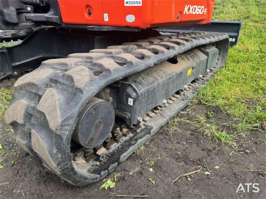 Kubota KX060-5 Beltegraver m/ 3 skuffer, rotortilt og Kly KX060-5 Beltegraver m/ 3 skuffer, rotortilt og Kly 2023 2 Crawle...