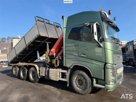 Volvo FH16 8x4 Tridem Crane Truck with 2014 26 t/m Palfi 590 2015 2 Crane trucks image 28