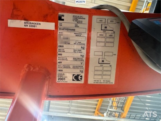 Rocla S16 reach truck with charger Rocla S16 reach truck with charger 2001 2 Forklift image 14