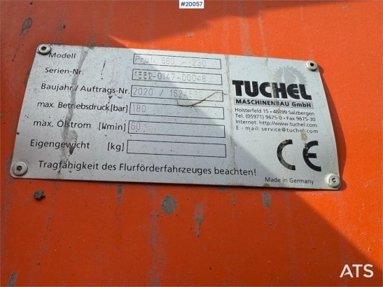 Tuchel Profi 660 -230 Hydraulic broom. Tuchel Profi 660 -230 Hydraulic broom. 2020 2 image 14