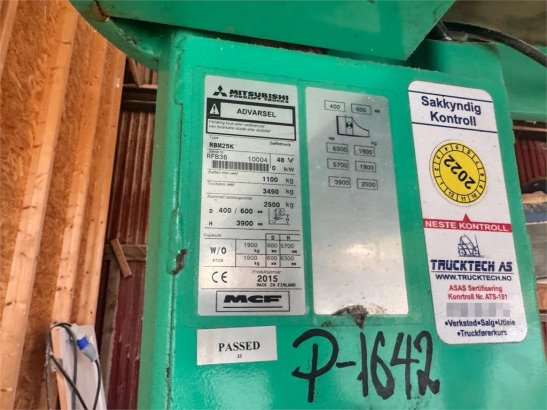 Mitsubishi RBM25K Electric Forklift RBM25K Electric Forklift 2015 2 Forklift image 59