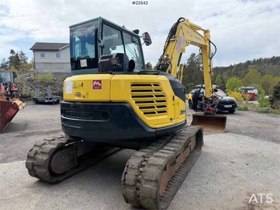 Yanmar SV100-1 equipped with a digging bucket, toothed bu 923 2012 2 Crawler Excavators image 14
