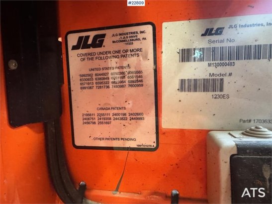 JLG 1230ES scissor lift. 230 hours. 1230ES scissor lift. 230 hours. 2016 2 Scissor Lifts image 44