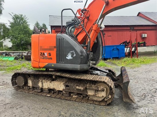 Hitachi ZX135US-5B Excavator w/ Rototilt – 2 Buckets – Eas 10227 2013 2 Crawler Excavators image 14