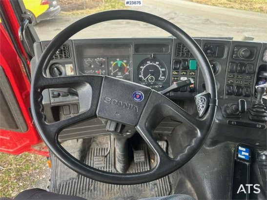 Scania P93H crane truck with 14 t/m crane and Laxo attach P93H crane truck with 14 t/m crane and Laxo attach 1989 2 Crane ...