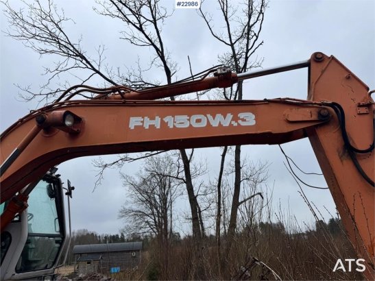 Fiat-Hitachi 150W.3 wheeled excavator with rototilt and grading Fiat-Hitachi 150W.3 wheeled excavator with rototilt and gr...