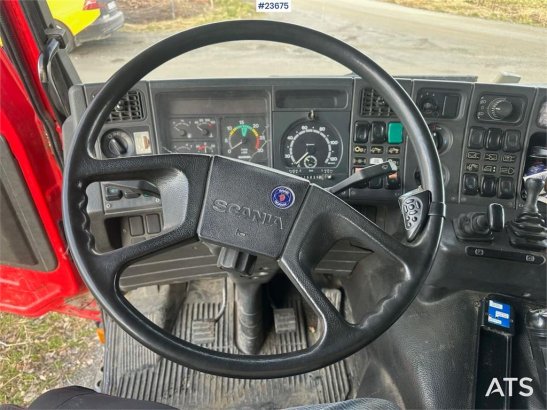 Scania P93H crane truck with 14 t/m crane and Laxo attach P93H crane truck with 14 t/m crane and Laxo attach 1989 2 Crane ...