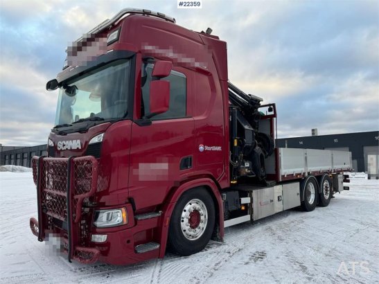 Scania R500 6x2 crane truck w/ 47 t/m Hiab crane with jib R500 6x2 crane truck w/ 47 t/m Hiab crane with jib 2019 2 Crane ...