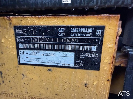 CAT 324 EL 324 EL 2015 2 Crawler Excavators image 15