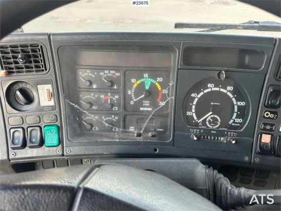Scania P93H crane truck with 14 t/m crane and Laxo attach P93H crane truck with 14 t/m crane and Laxo attach 1989 2 Crane ...