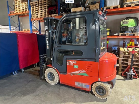 Heli CPD25 electric counterbalanced forklift. 4.7 meter Heli CPD25 electric counterbalanced forklift. 4.7 meter 2021 2 For...