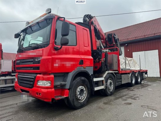 DAF CF85 8x4 crane truck with 66 t/m Fassi crane crane CF85 8x4 crane truck with 66 t/m Fassi crane crane 2013 2 Crane tru...