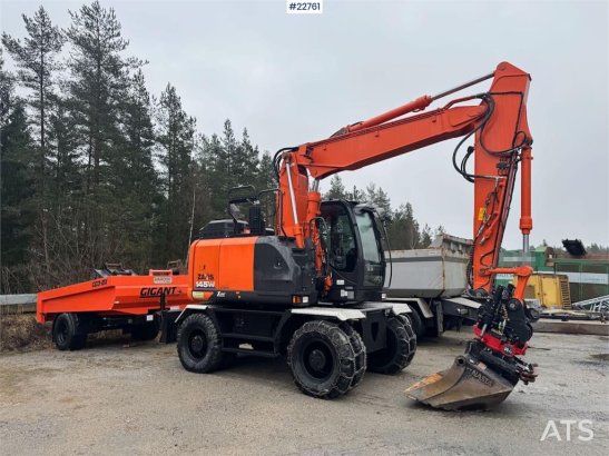 Hitachi ZX145W-6 wheeled excavator with GPS, tiltrotator, ZX145W-6 wheeled excavator with GPS, tiltrotator, 2020 2 Wheeled...