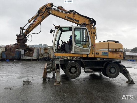 Liebherr A316 Litronic with sorting claw 6665 2009 2 Wheeled Excavators image 15