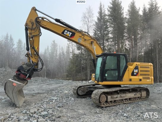 CAT 323-07 w/rotor tilt, cleaning drawer and tooth buc 36 2018 2 Crawler Excavators image 5