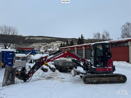 Yanmar Vio57-6B crawler excavator with tilt, grapple and 844 2022 2 Crawler Excavators image 32