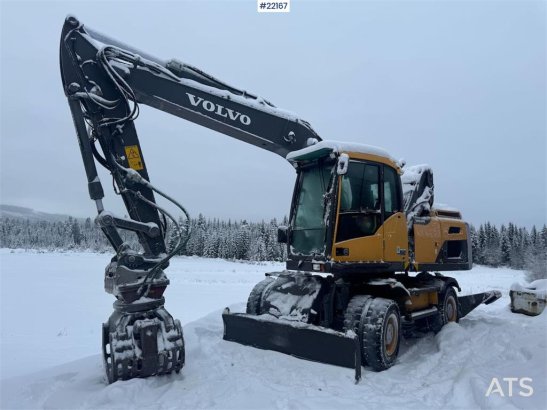 Volvo EW160D wheeled excavator with elevating cab and so EW160D wheeled excavator with elevating cab and so 2014 2 Wheeled...