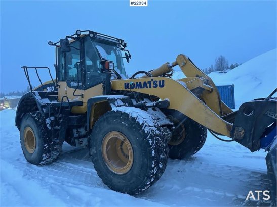 Komatsu WA380-7 wheel loader w/ bucket, scale, summer and 848 2016 2 Wheel Loaders image 32
