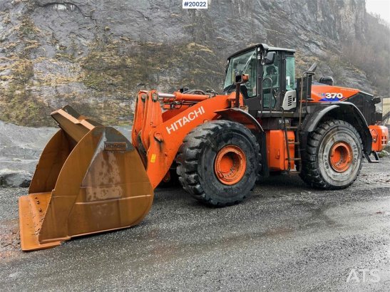 Hitachi zw370-6 wheel loader w/ scale, printer & bucket 10071 2018 2 Wheel Loaders image 26