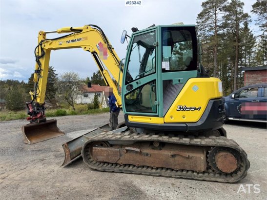 Yanmar SV100-1 equipped with a digging bucket, toothed bu 923 2012 2 Crawler Excavators image 2