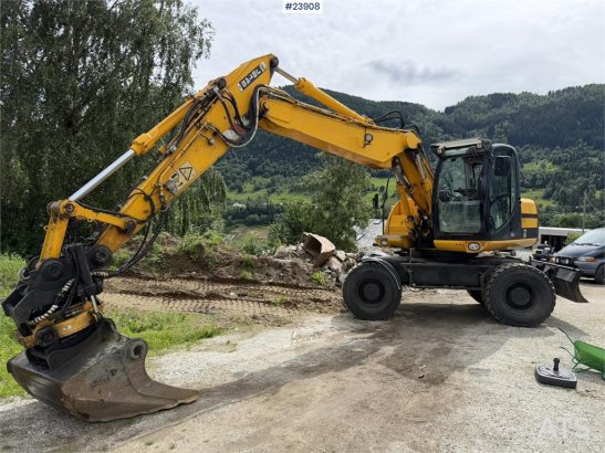 JCB JS145W wheeled machine with a cleaning bucket and JS145W wheeled machine with a cleaning bucket and 2008 2 Wheeled Exc...