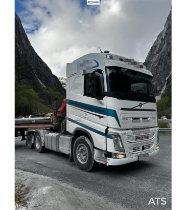 Volvo FH500 truck with a 24 t/m Palfinger crane 590 2020 2 Crane trucks image 2