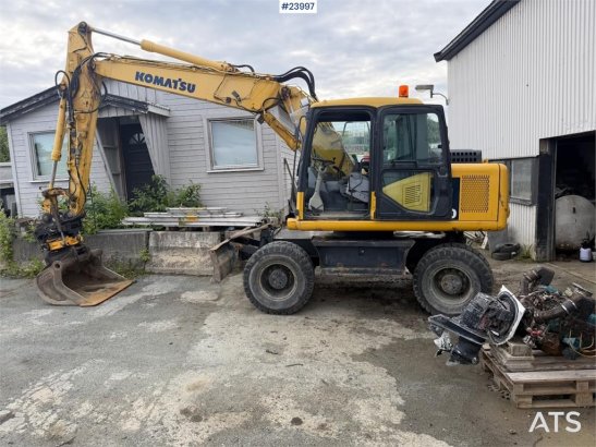 Komatsu PW130 Wheeled Excavator with Engcon Tiltrotator an 915 2006 2 Wheeled Excavators image 17