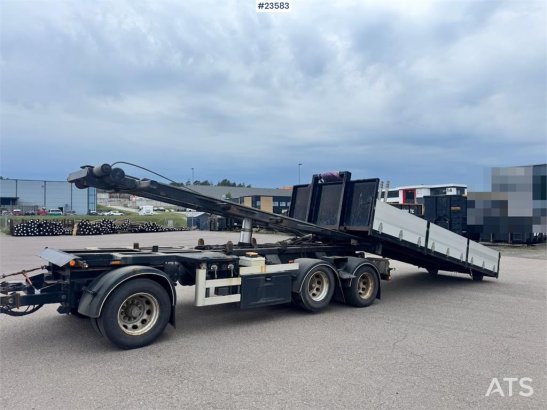 Hüffermann Drawbar Trailer with Cable Hoist and Body WATCH VI Huffermann Drawbar Trailer with Cable Hoist and Body WATCH V...