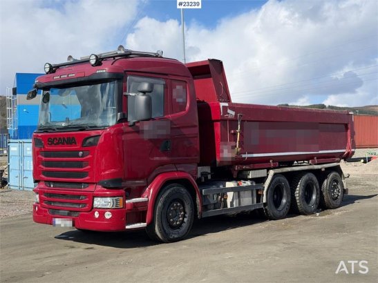 Scania R580 8x4 combi truck w/ new retarder, turntable an R580 8x4 combi truck w/ new retarder, turntable an 2016 2 Tipper...