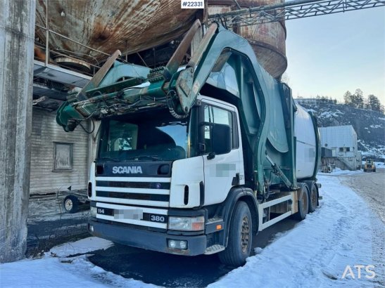 Scania P114 380 refuse compactor truck with front loader P114 380 refuse compactor truck with front loader 2004 2 image 18