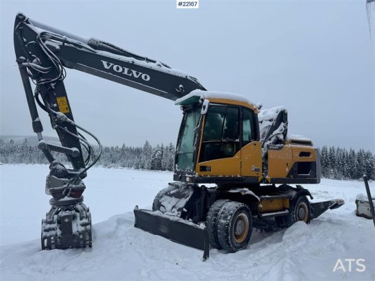 Volvo EW160D wheeled excavator with elevating cab and so EW160D wheeled excavator with elevating cab and so 2014 2 Wheeled...