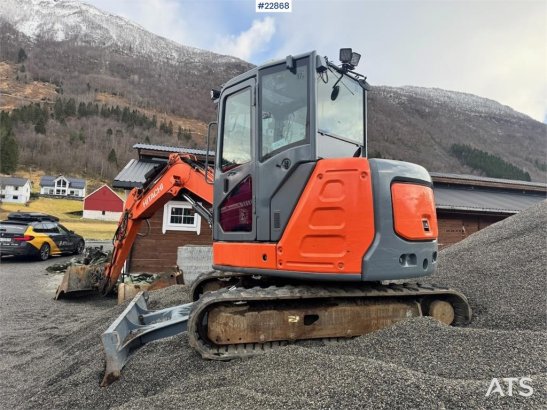 Hitachi ZX65USB-5A crawler excavator – Rototilt – 3 bucket ZX65USB-5A crawler excavator – Rototilt – 3 bucket 2014 2 Crawl...