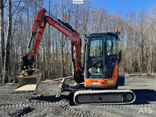 Hitachi ZX38U-6 Mini Excavator – Rototilt – 3 Buckets – Hy ZX38U-6 Mini Excavator – Rototilt – 3 Buckets – Hy 2019 2 image 3