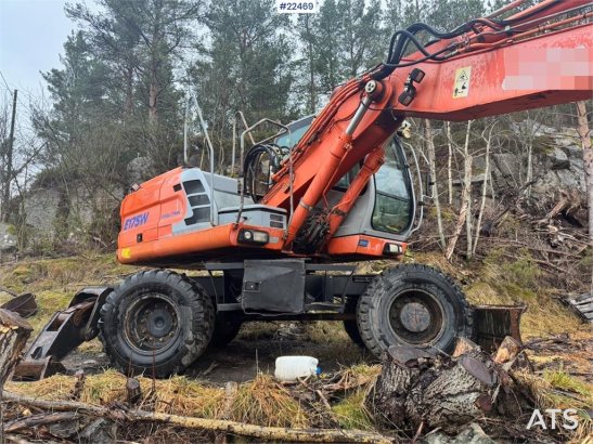 Fiat-Kobelco E175W wheeled excavator – Rototilt – 2 buckets – G Fiat-Kobelco E175W wheeled excavator – Rototilt – 2 bucket...