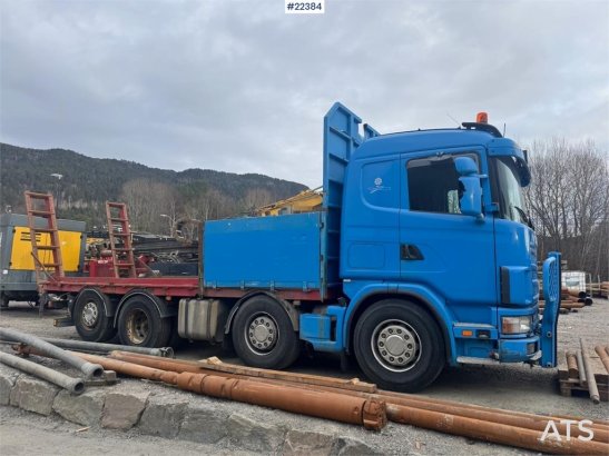 Scania R480 flatbed truck with manual loading ramps - rep R480 flatbed truck with manual loading ramps - rep 2003 2 image 63