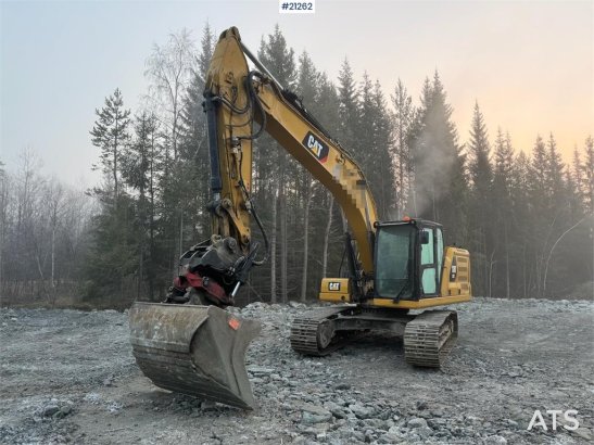 CAT 323-07 w/rotor tilt, cleaning drawer and tooth buc 36 2018 2 Crawler Excavators image 6