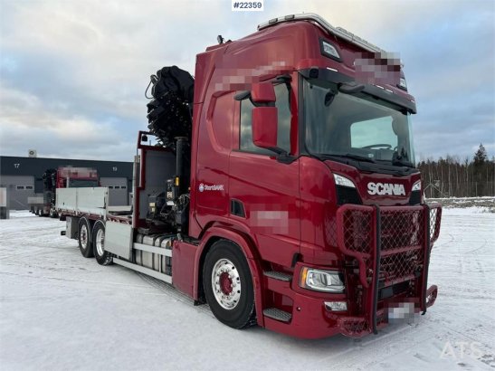 Scania R500 6x2 crane truck w/ 47 t/m Hiab crane with jib R500 6x2 crane truck w/ 47 t/m Hiab crane with jib 2019 2 Crane ...