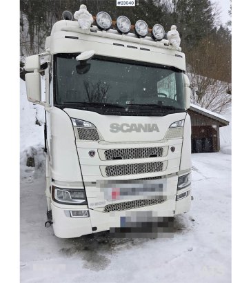Scania R500 8x4 flatbed truck with 23 t/m Palfinger crane R500 8x4 flatbed truck with 23 t/m Palfinger crane 2021 2 Crane ...