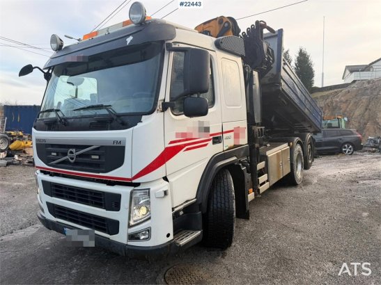 Volvo FM crane truck with a tipper and a 26.5 t/m Effer FM crane truck with a tipper and a 26.5 t/m Effer 2011 2 Crane tru...
