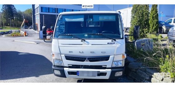 Mitsubishi Fuso Canter 4x2 flatbed truck for sale as a repair Fuso Canter 4x2 flatbed truck for sale as a repair 2019 2 im...