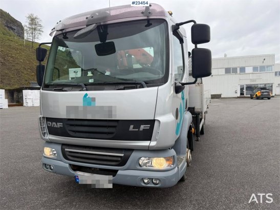 DAF 45.180 flatbed truck with low mileage and a PK4100 45.180 flatbed truck with low mileage and a PK4100 2007 2 image 3