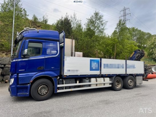 Mercedes-Benz Actros 2553 6x2 crane truck with 19 tm Palfinger c Actros 2553 6x2 crane truck with 19 tm Palfinger c 2018 2...