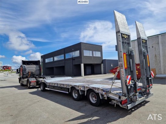 Humbaur HTD 30 3-axle machinery trailer with double loadin Humbaur HTD 30 3-axle machinery trailer with double loadin 2 Lo...