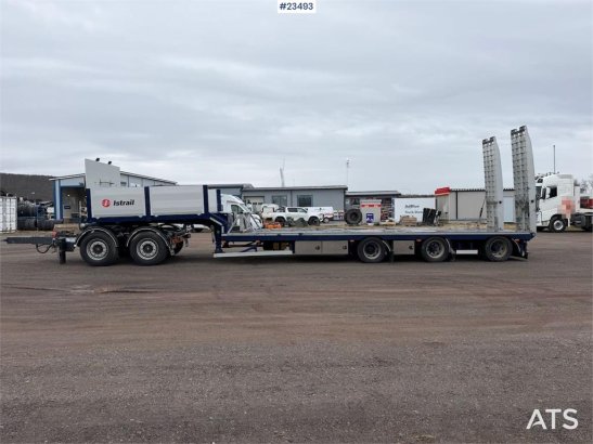 Istrail 3 axle machine trailer w/ 2 sets of tires, boom, t Istrail 3 axle machine trailer w/ 2 sets of tires, boom, t 2013...