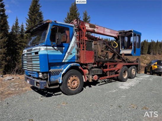 Scania R112 Truck with Crane and Saw R112 Truck with Crane and Saw 1985 2 Crane trucks image 18