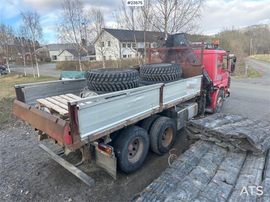 Scania P93H crane truck with 14 t/m crane and Laxo attach P93H crane truck with 14 t/m crane and Laxo attach 1989 2 Crane ...