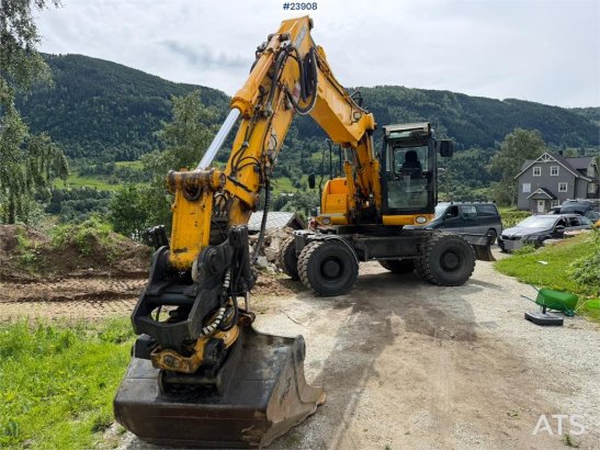 JCB JS145W wheeled machine with a cleaning bucket and JS145W wheeled machine with a cleaning bucket and 2008 2 Wheeled Exc...