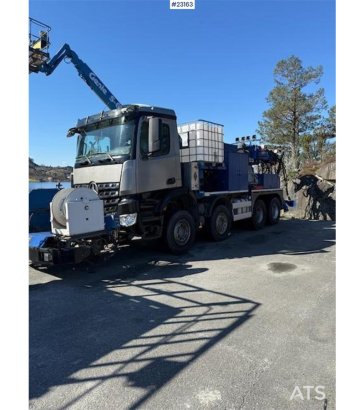Mercedes-Benz Arocs with a Meyco Roadrunner concrete spray unit Mercedes-Benz Arocs with a Meyco Roadrunner concrete spray...
